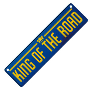 Metallskylt för bil "King of the road"