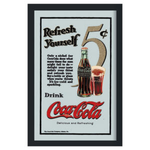 Coca-Cola, Refresh yourself - Spegeltavla / Pubspegel / Barspegel